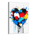 Quadro Stampa su Tela Cuore Cromatico - CupidoDesign