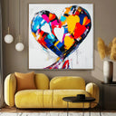 Quadro Stampa su Tela Cuori Uniti - CupidoDesign