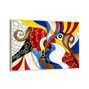 Quadro Stampa su Tela Danza cromatica - CupidoDesign