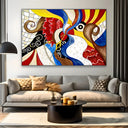 Quadro Stampa su Tela Danza cromatica - CupidoDesign