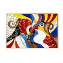 Quadro Stampa su Tela Danza cromatica - CupidoDesign