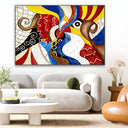 Quadro Stampa su Tela Danza cromatica - CupidoDesign