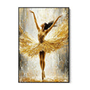 Quadro Stampa su Tela Danza Dorata - CupidoDesign