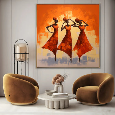 Quadro Stampa su Tela Danza Africana - CupidoDesign