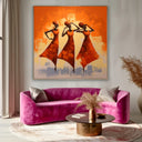 Quadro Stampa su Tela Danza Africana - CupidoDesign