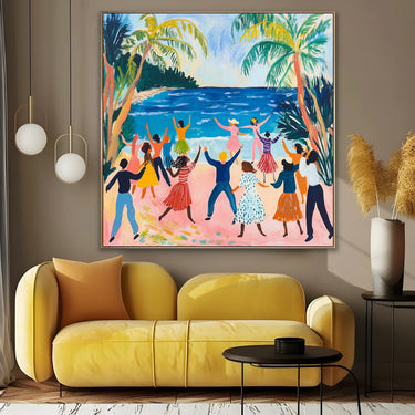 Quadro Stampa su Tela Danza dell’umanità - CupidoDesign