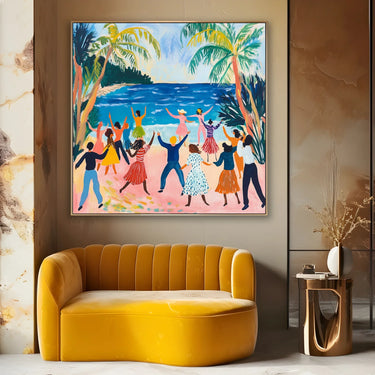 Quadro Stampa su Tela Danza dell’umanità - CupidoDesign