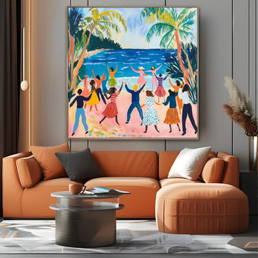 Quadro Stampa su Tela Danza dell’umanità - CupidoDesign