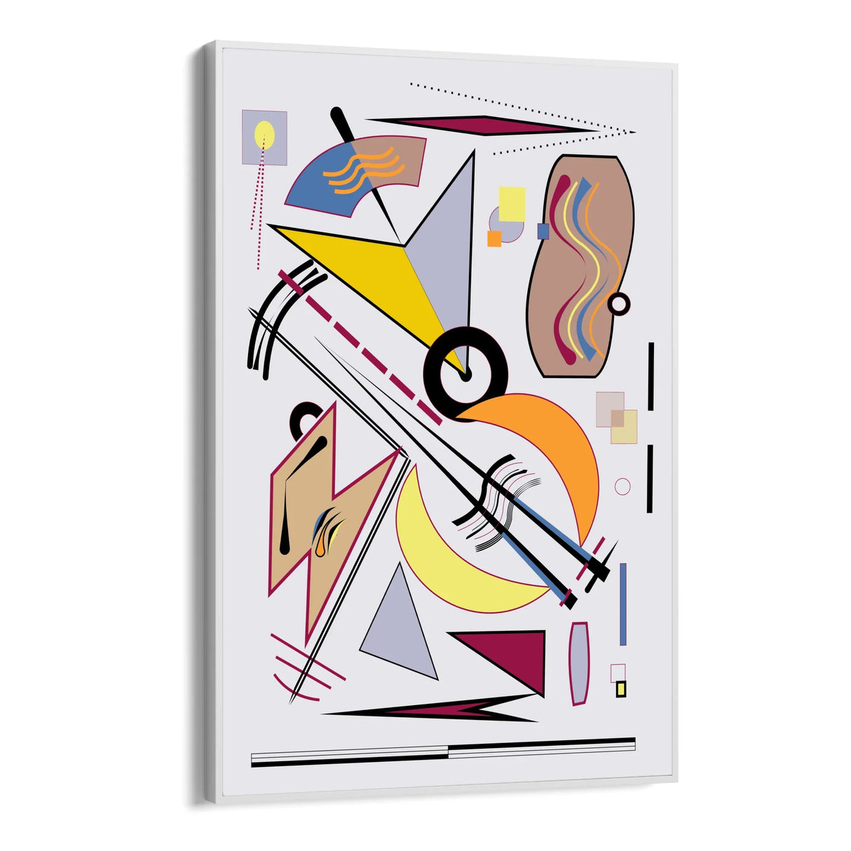 Quadro Stampa su Tela Danza delle Forme - CupidoDesign