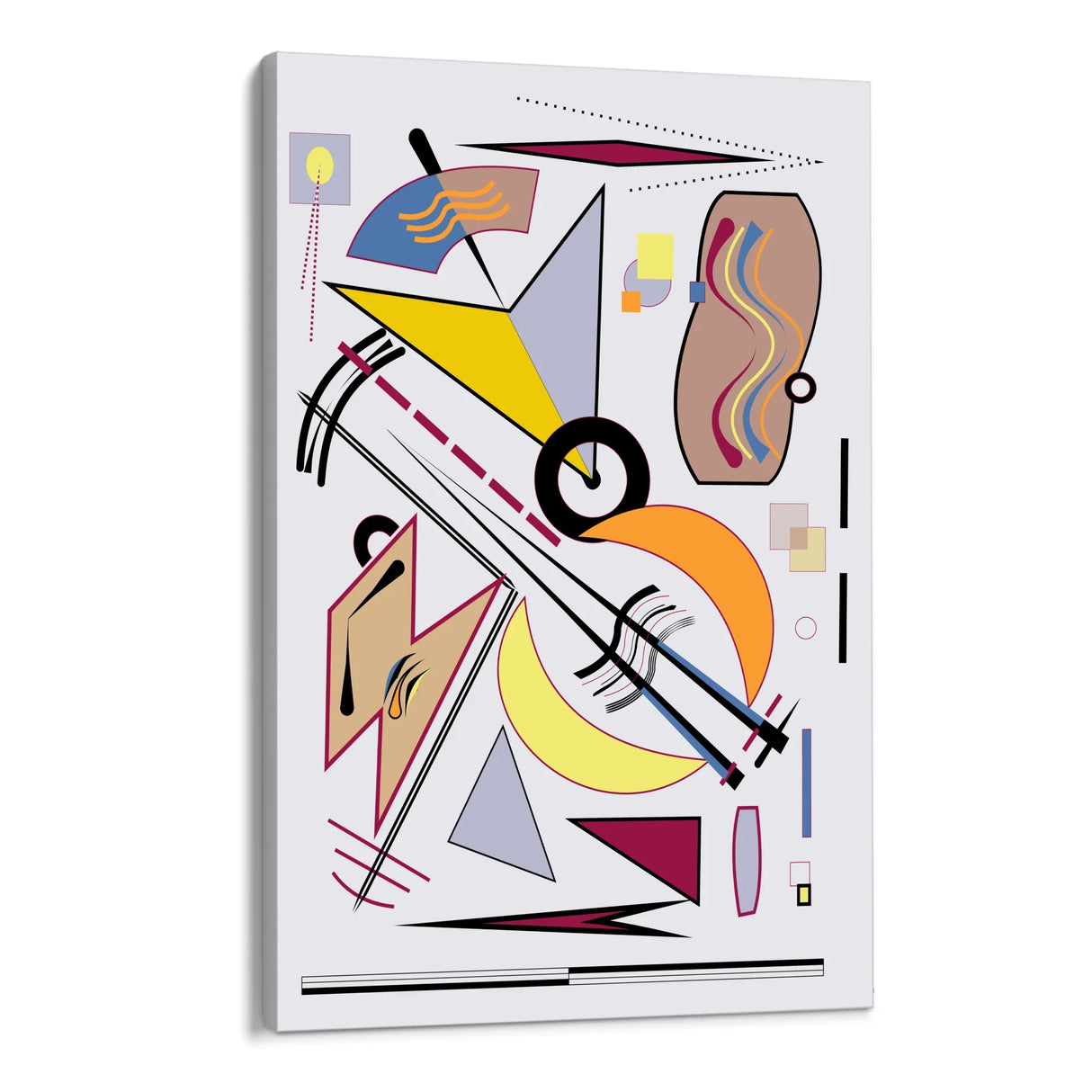 Quadro Stampa su Tela Danza delle Forme - CupidoDesign