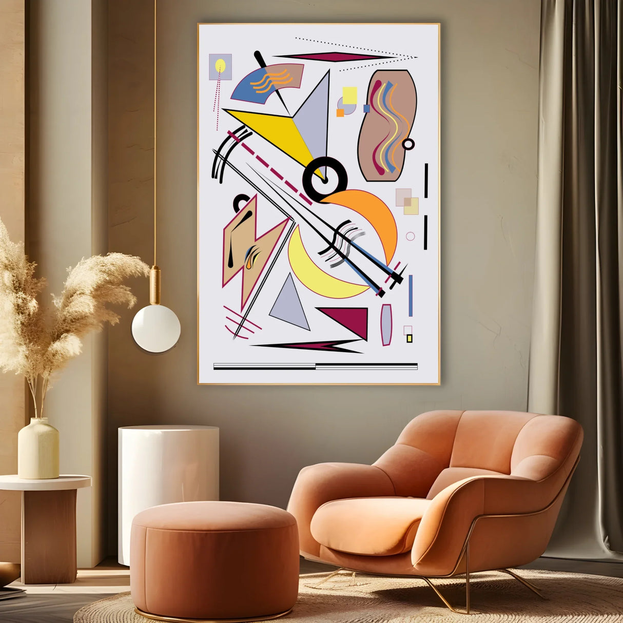 Quadro Stampa su Tela Danza delle Forme - CupidoDesign