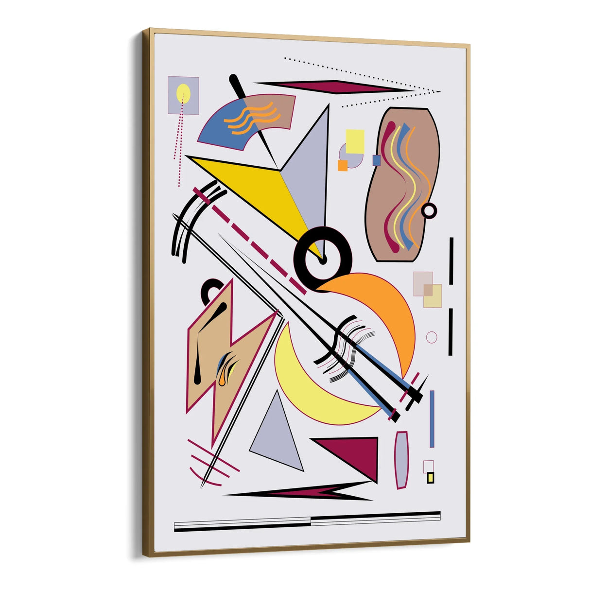 Quadro Stampa su Tela Danza delle Forme - CupidoDesign