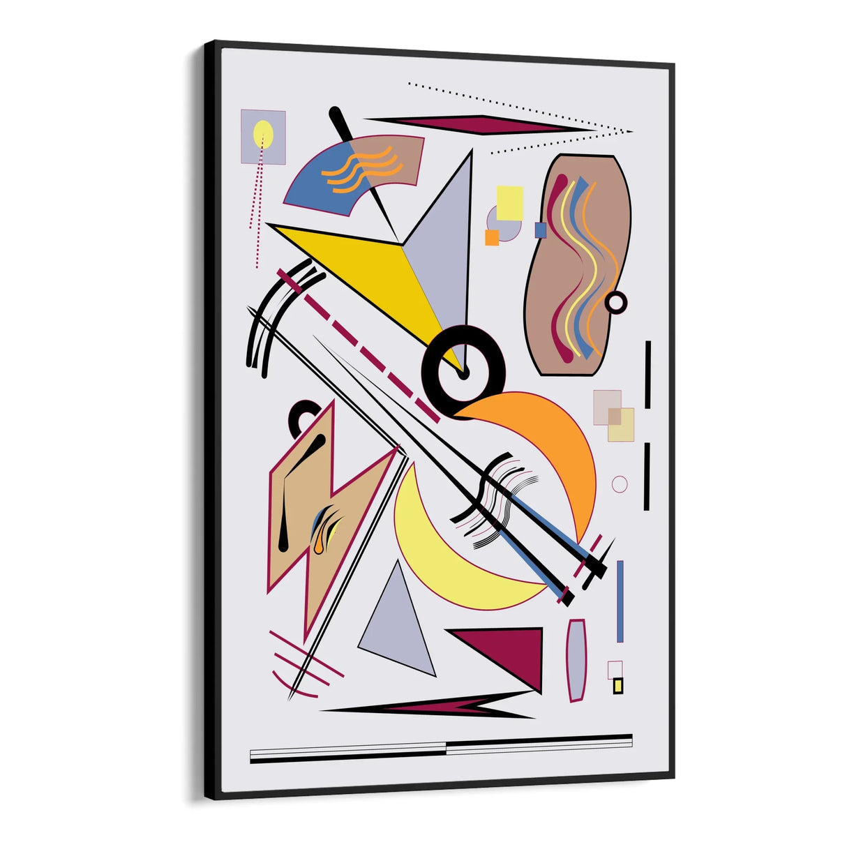 Quadro Stampa su Tela Danza delle Forme - CupidoDesign