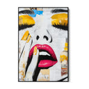 Quadro Stampa su Tela Desiderio Giallo - CupidoDesign