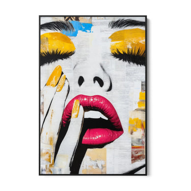 Quadro Stampa su Tela Desiderio Giallo - CupidoDesign