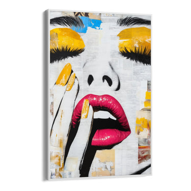 Quadro Stampa su Tela Desiderio Giallo - CupidoDesign