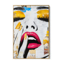 Quadro Stampa su Tela Desiderio Giallo - CupidoDesign
