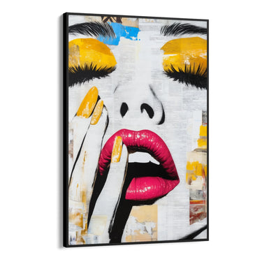 Quadro Stampa su Tela Desiderio Giallo - CupidoDesign