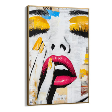 Quadro Stampa su Tela Desiderio Giallo - CupidoDesign