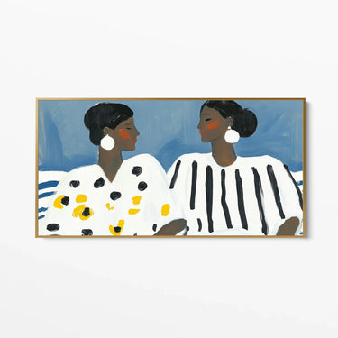 Quadro Stampa su Tela Dialogo Intimo - CupidoDesign