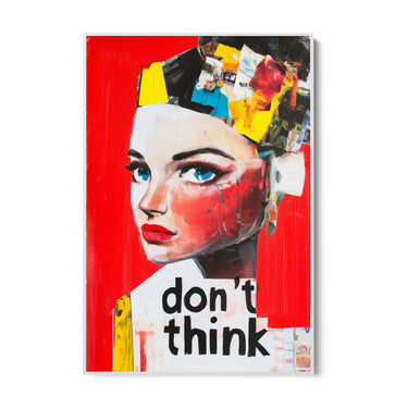 Quadro Stampa su Tela Don't Think - CupidoDesign