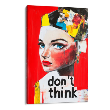 Quadro Stampa su Tela Don't Think - CupidoDesign