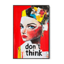Quadro Stampa su Tela Don't Think - CupidoDesign