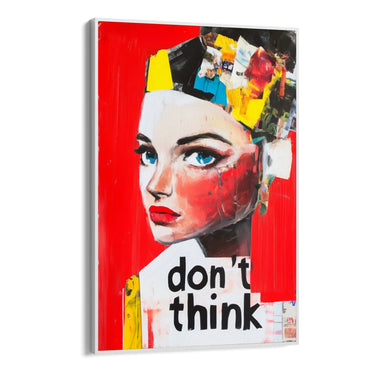 Quadro Stampa su Tela Don't Think - CupidoDesign