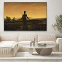 Quadro Stampa su Tela Donna al tramonto del Sole, Caspar David Friedrich - CupidoDesign