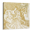 Quadro Stampa su Tela Donna con una farfalla in uno stagno con due cigni, Jan Toorop (1894) - CupidoDesign
