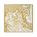 Quadro Stampa su Tela Donna con una farfalla in uno stagno con due cigni, Jan Toorop (1894) - CupidoDesign