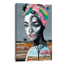 Quadro Stampa su Tela Donna in Rosa - CupidoDesign