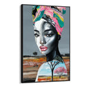 Quadro Stampa su Tela Donna in Rosa - CupidoDesign