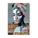 Quadro Stampa su Tela Donna in Rosa - CupidoDesign