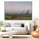 Quadro Stampa su Tela Donna sulla spiaggia di Ruegen, Caspar David Friedrich - CupidoDesign