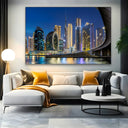 Quadro Stampa su Tela Dubai, Burj Khalifa Skyline - CupidoDesign
