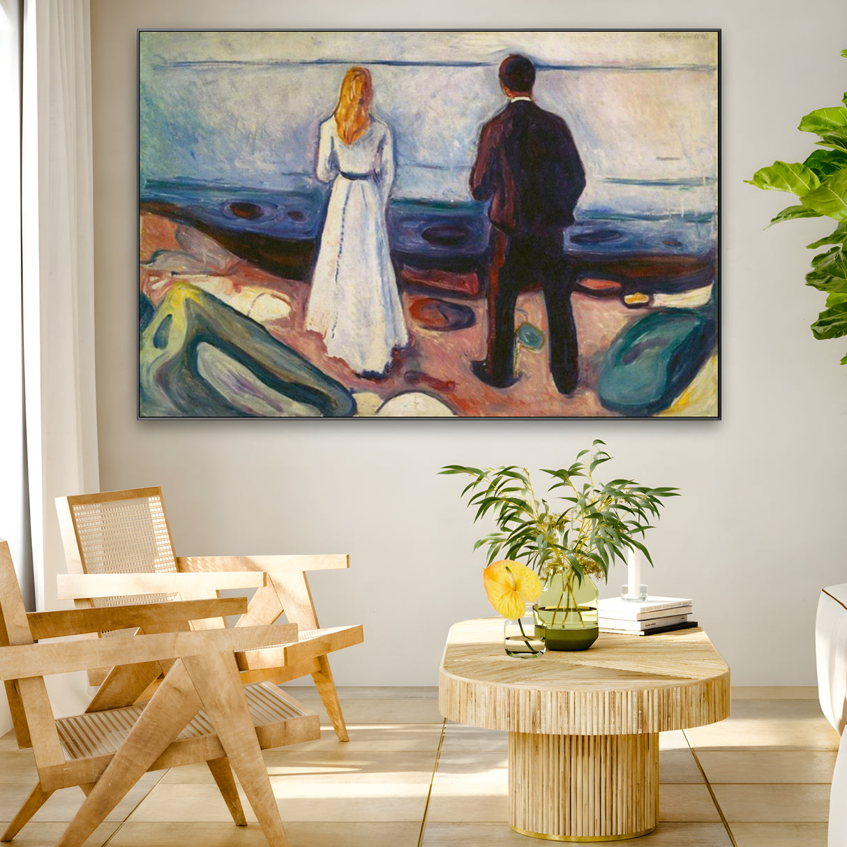 Quadro Stampa su Tela Due esseri umani. I solitari, Edvard Munch - CupidoDesign