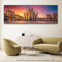 Quadro Stampa su Tela Duomo al Tramonto, Milano - CupidoDesign