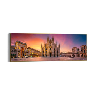 Quadro Stampa su Tela Duomo al Tramonto, Milano - CupidoDesign