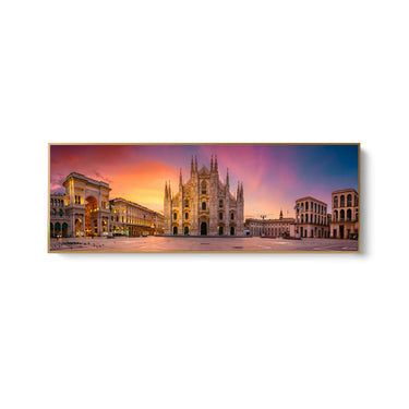 Quadro Stampa su Tela Duomo al Tramonto, Milano - CupidoDesign