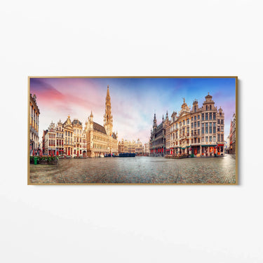 Quadro Stampa su Tela Echi d'Oro, Bruxelles - CupidoDesign