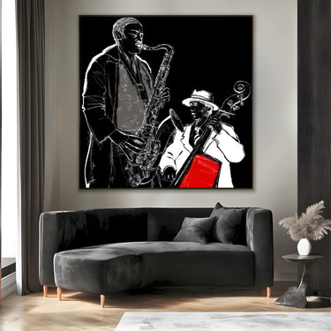 Quadro Stampa su Tela Eleganza in Bianco - CupidoDesign