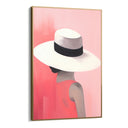 Quadro Stampa su Tela Eleganza Sotto il Cappello - CupidoDesign