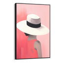 Quadro Stampa su Tela Eleganza Sotto il Cappello - CupidoDesign