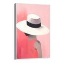 Quadro Stampa su Tela Eleganza Sotto il Cappello - CupidoDesign