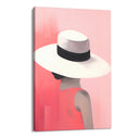 Quadro Stampa su Tela Eleganza Sotto il Cappello - CupidoDesign