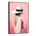 Quadro Stampa su Tela Eleganza Sotto il Cappello - CupidoDesign