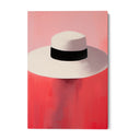 Quadro Stampa su Tela Eleganza Sotto il Cappello - CupidoDesign
