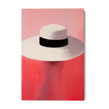 Quadro Stampa su Tela Eleganza Sotto il Cappello - CupidoDesign