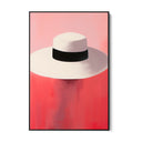 Quadro Stampa su Tela Eleganza Sotto il Cappello - CupidoDesign